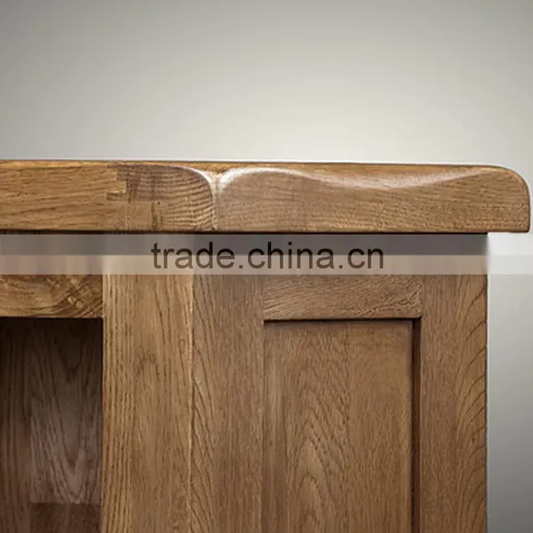 Solid Wood Oak Reclaimed Low Bookcase photo-4