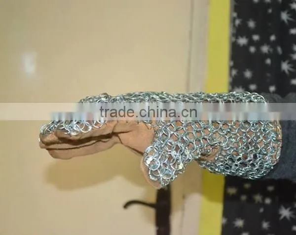 CHAINMAIL 10 MM Rivetted 16 Gauzed Gloves photo-2