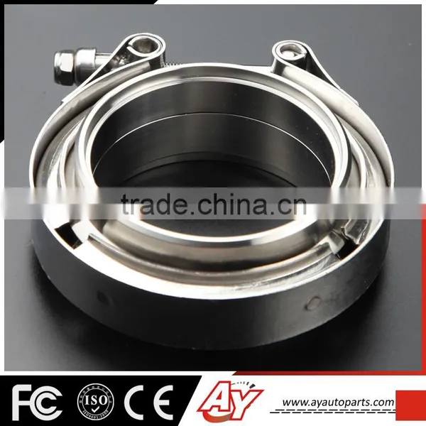1.75inch High Quality SS304 Exhaust DownPipe Male Female v Band Clamp Flange Kit