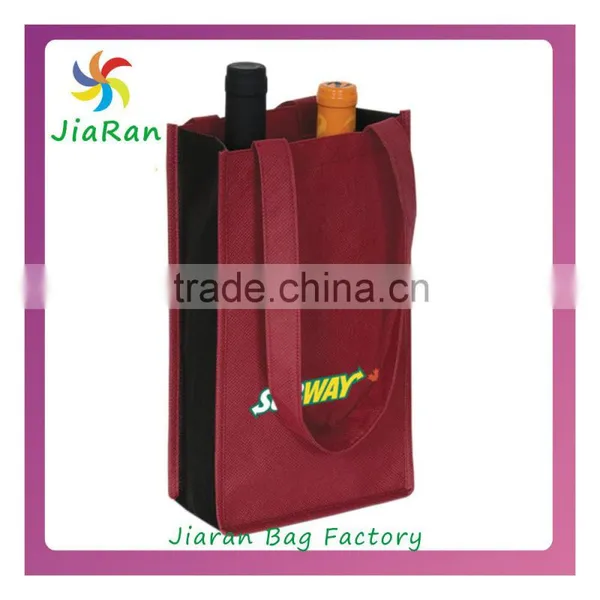 Standard Non Woven Wine Bottle Bags With Handles and Pocket