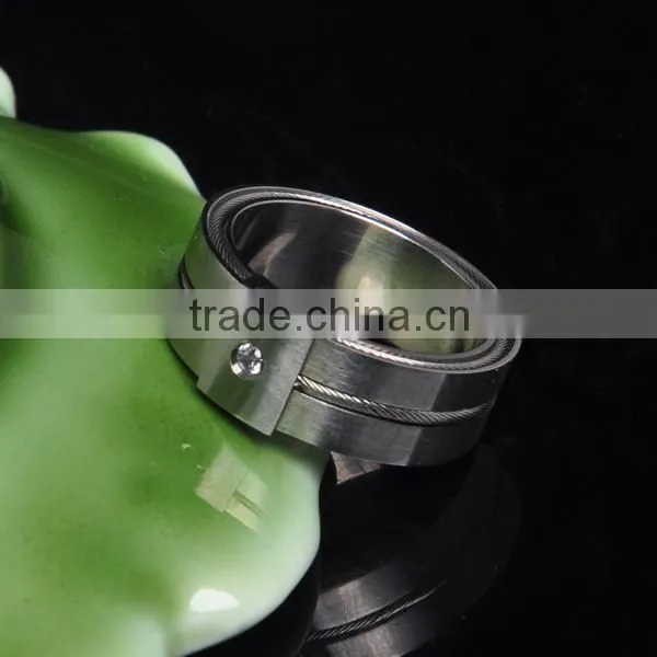 New Design Cubic Zirconia Gemstone Men's Rings/925 Silver Ring, Gay Men Ring photo-3