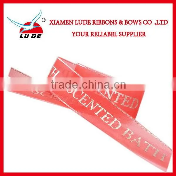 New Design Gold Foil Printed Organza Ribbon photo-5