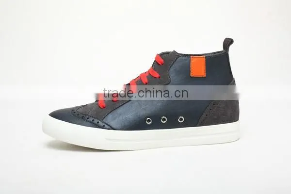 Cow Leather High Cut Runnning Athletic Sports Shoes photo-3