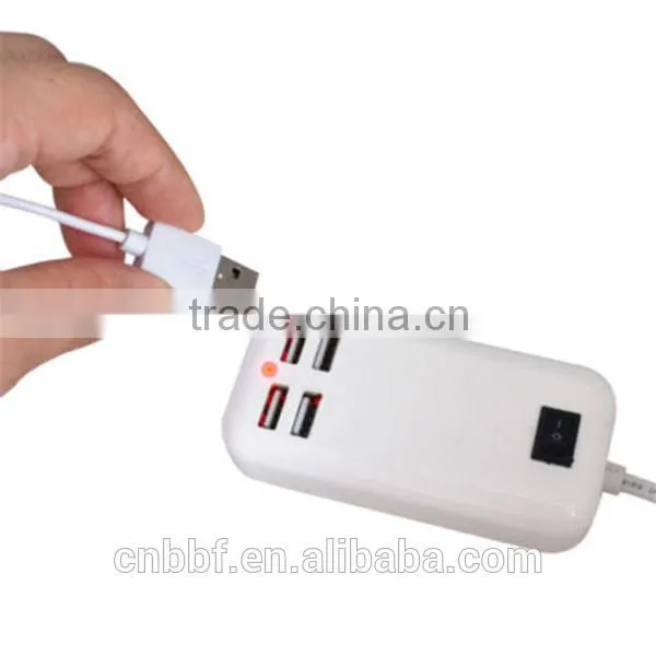 1.5M Desktop 4 Ports USB HUB AC Wall Power Charger Adapter US Plug With Switcher photo-4
