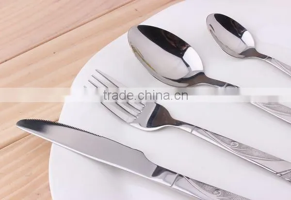 Jieyang Household Luxury Stainless Steel Cutlery Set Use In Restaurant KX-S150 photo-4