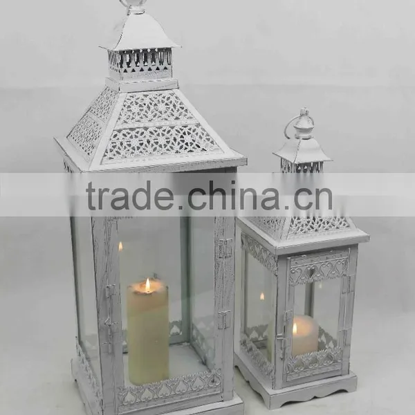 Chinese High-level Wholesale White Metal Lantern for Garden Decoration photo-3