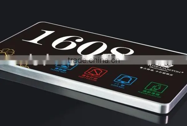 Fashionable Design Electronic Doorplate/number Plate for Hotel Room QL-E2
