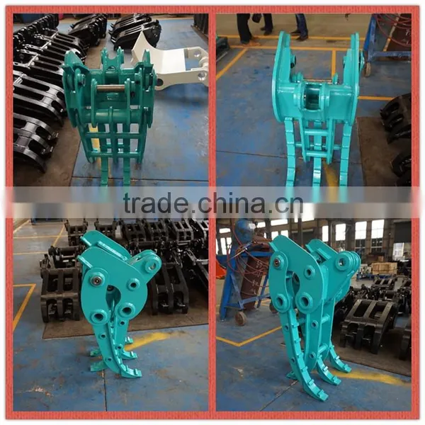 Hitachi ZX35U Supply DOOSAN HITACHI Mechanical Log Grapple and Hydraulic Wood Grapple for Excavator photo-5