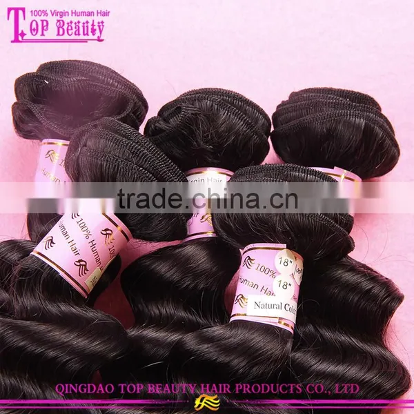 2015 Top Selling 100% Real Mamaysian Human Hsir Factory Price Brand Name Hair Weave photo-4