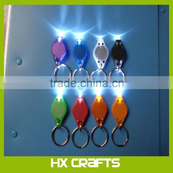 Led Mini Micro Black Keychain Key Ring Super Flash Bright Flashlight White Light photo-6