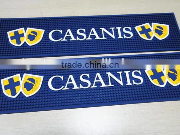 Personalised Logo Soft Pvc Bar Wine Mat photo-6