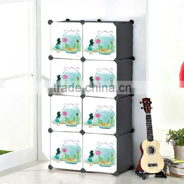 Bedroom Almirah Designs 16 Cartoon Door Large Clothes Almirah,folding Cute Children Plastic Almirah photo-6