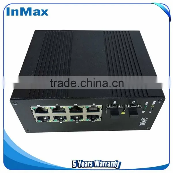 Highway 2x1000M FX(SFP Slot) to 8x10/100MBase TX Gigabit Ethernet Optical Fiber Switch I610A photo-2