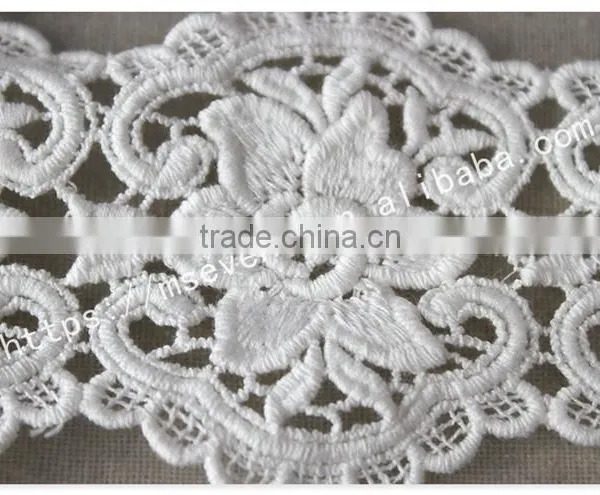 New Arrival Polyester Water Soluble Embroidery Saree Lace and Border Wholesale photo-2