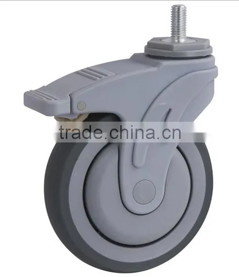 Durable Swivel Hospital Bed Caster Wheel With Brake photo-4