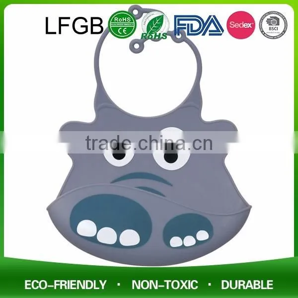 Cute Kids Kitchen Fabric Apron Lovely Child Pinafore / Silicone Baby Bib Comfortable And Keep Cloth Clean photo-3
