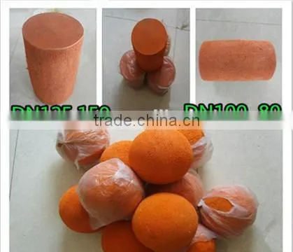 Spare Parts for Construction Quipment / Concrete Pump Cleaning Rubber Sponge Ball photo-2