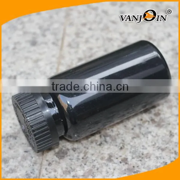 150cc Glossy Black Pill Bottles With Safty Caps photo-4