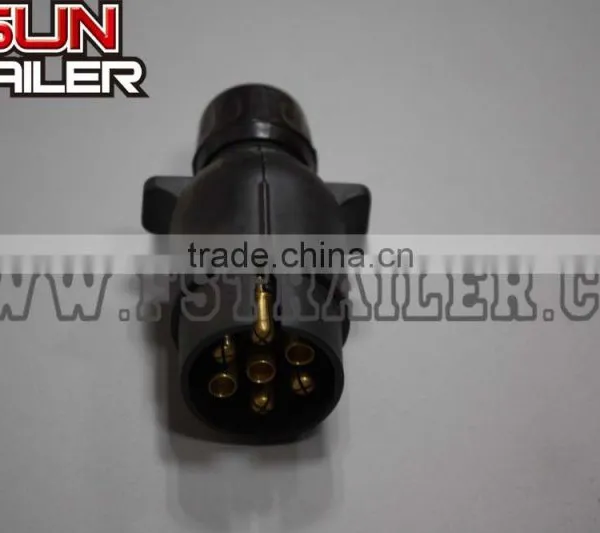 7 Pin Round Plug and 7 Pin Flat Plug for Sale photo-3