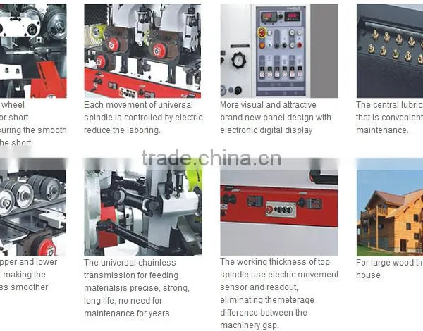 Heavy Duty Wood Planing Machine MB633C Four Side Moulder for Wood House photo-2