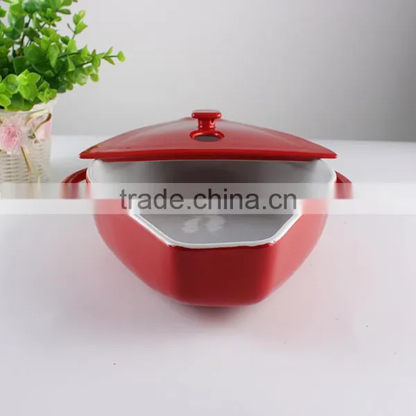 China Factory Suppliers Ceramic Cookware Boat Shape Casserole photo-3