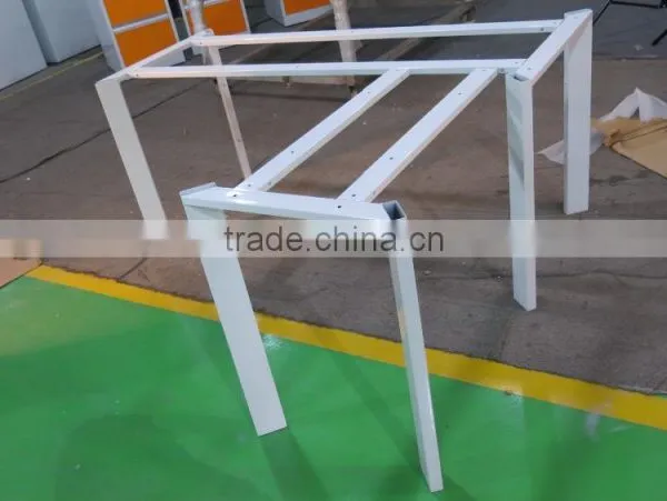 Knock Down L-shape Office Workstation Conference Table Computer Laptop Desk photo-2