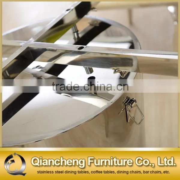 Hot Sale Marble Top Stainless Steel Base Round Dining Table photo-5