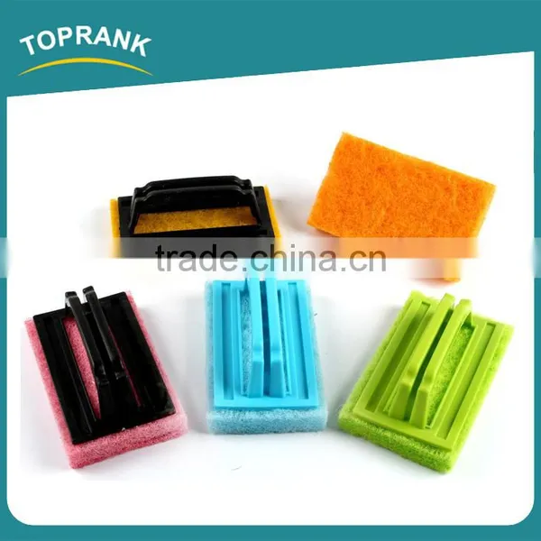 High Quality Colorful Kitchen Scrub Cleaning Dish Pot Sponge Scourer Sponge Scouring Pad With Handle