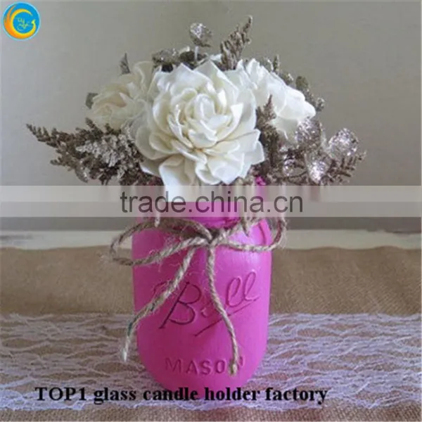 Light Pink Clored Mason Jar Wedding Invitations Yufeng photo-2