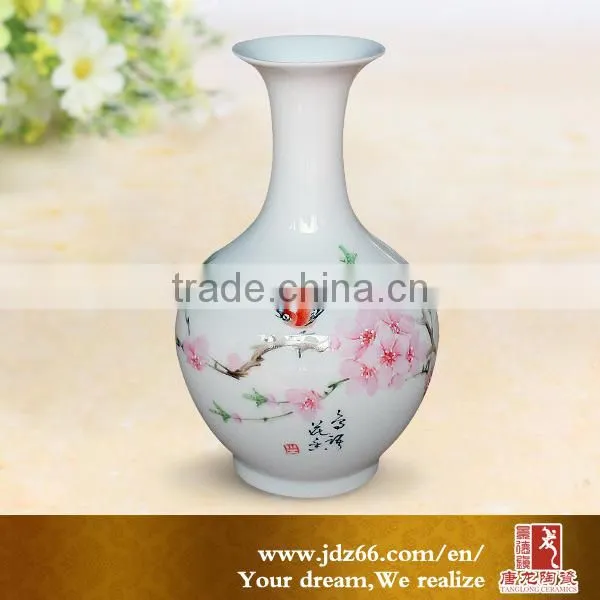 Home Decoration White Ceramic Flower Vases for Wedding photo-2