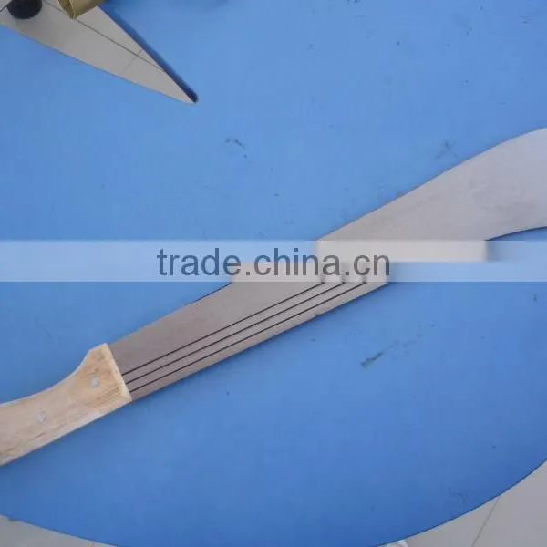 machete with wood handle