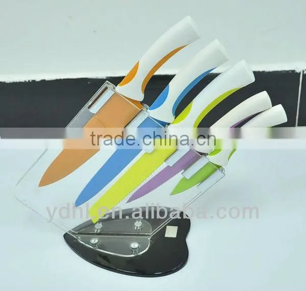 Stainless Steel Non-stick Coating Color Knife Set photo-3