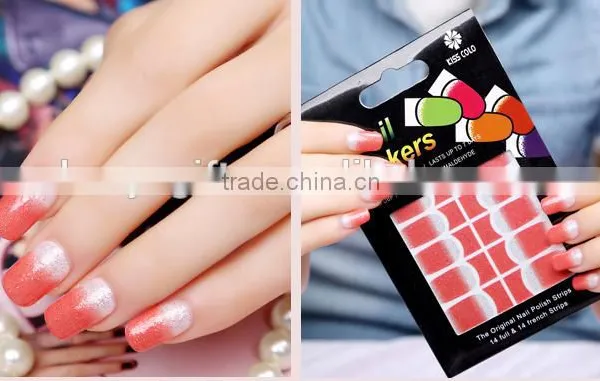High Quality Gradient Color Nail Sticker, Gradient Nail Stick Fashion Nail Art photo-3