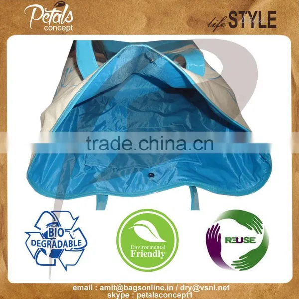 2016 Best Canvas Tote Bag With PU Handle photo-4