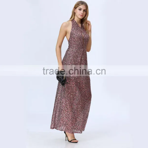 Woman Model Sexy Latest Design Picture Cloth Designer One Piece Party Dress photo-4