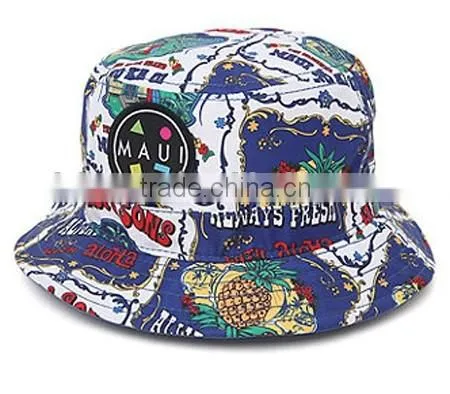 Custom Fashion Pineapple Print Sublimation Bucket Hat photo-6
