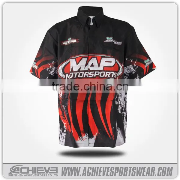 Gym Custom Tracksuit Sublimation Multicolor Moto/racing Shirts Vintage Motor Suits Uniforms photo-3