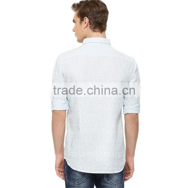 Wholesale Cotton Dress Shirt From China Factory Italian Double Collar Mens Shirts Casual photo-3