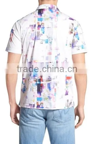Custom Made Men Polo Shirt With Multi-color Print Promotional T Shirts With Rib Collars Logo Brand Embroidery Design photo-2