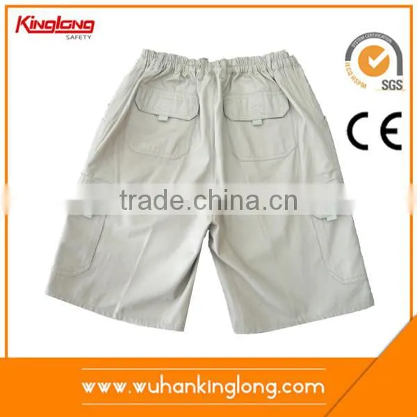 100%cotton 240GSM Demin Mens Grey Cheap Mens Work Shorts photo-2