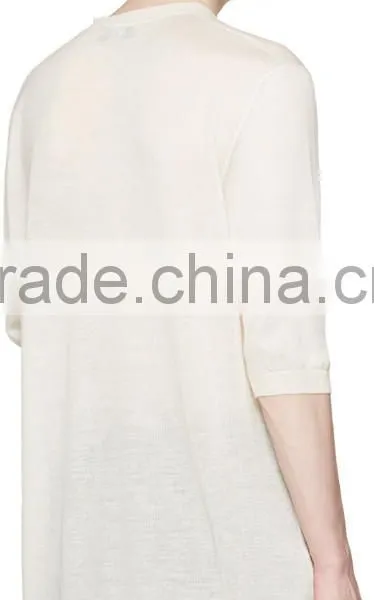 Fashionable New Design Half Sleeve Mens Long Cashmere Solid Color Sweaters photo-3