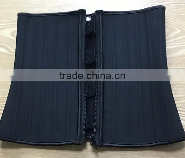 2017 New Style Black XS-3XL 6 Rows of Hooks 4 Steel Bones Body Shaper Women Work Out Spandex Waist Trainer Belt Waist Trainer photo-2