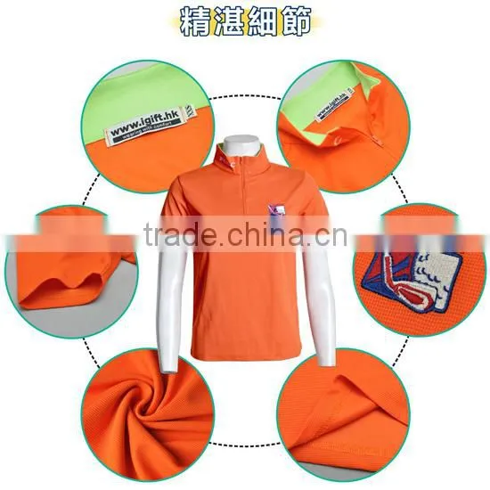 Orange Color Lady Shirt With High Collar Shirt photo-5