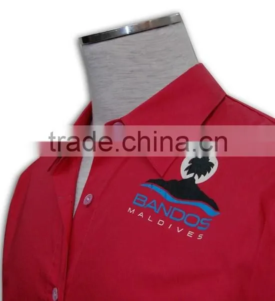 Woman Middle Blouses Tatting Decent Shirt Workwear Breathful Women Uniform Shirt photo-4