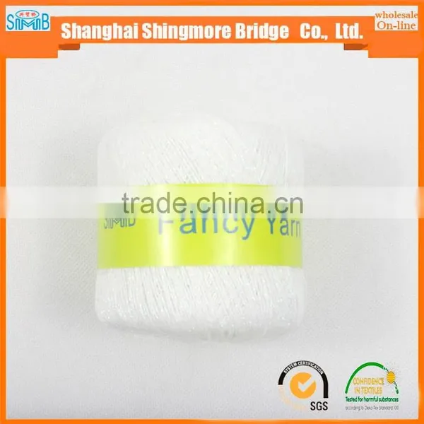 China Textile Yarn Supplier Hot Wholesale Oeko-tex Standard Metallic Knitting Yarn for Crochet photo-4