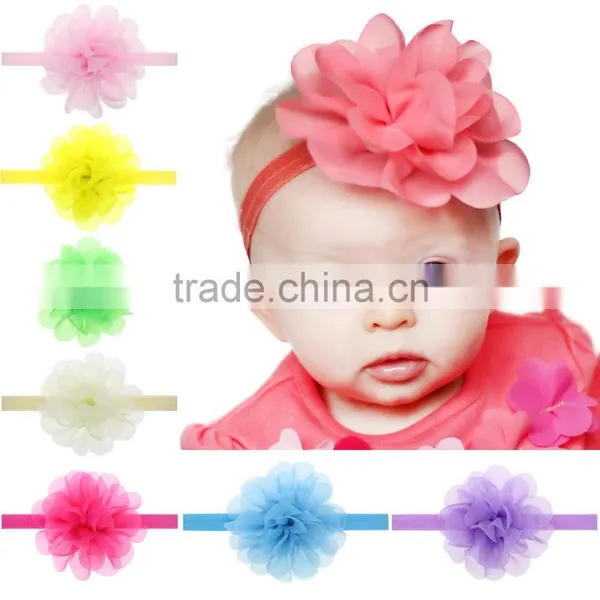 South Korea Yarn Baby Hair Headbands With Euramerican Children's Hair Accessories Wholesale 8 Color Optional Source of Foreign t