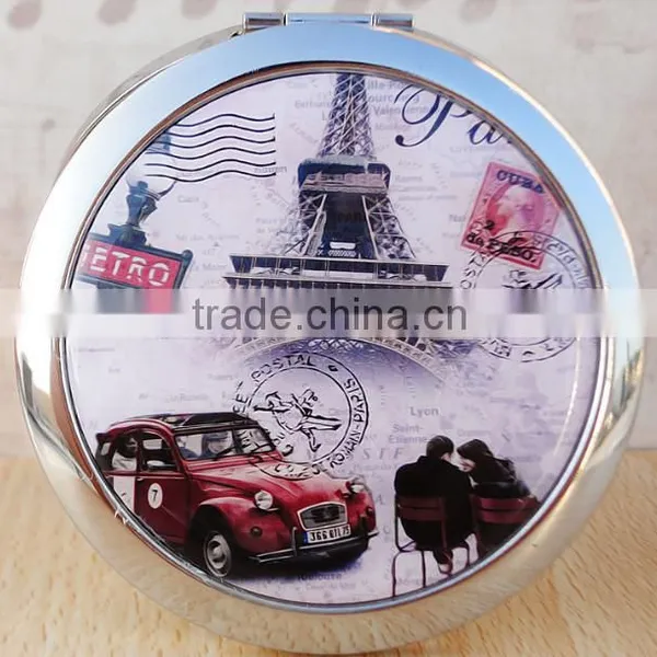 70mm Dia Promotional Cheap Metal Pocket Mirror/Cosmetic Mirror/Makeup Double Sided Metal Mirror DubaaFashion.com photo-4