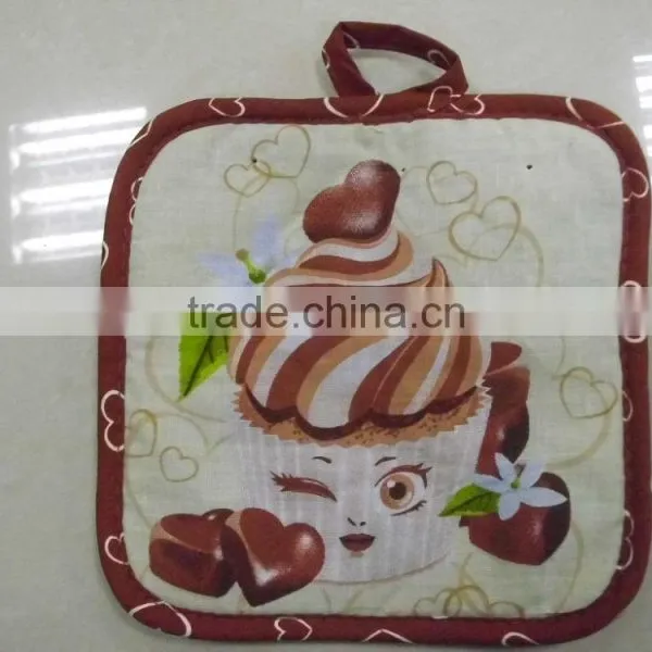 Wholesale 100% Cotton Twill Hight Quanlity Silicone Printed Pot Holder photo-6