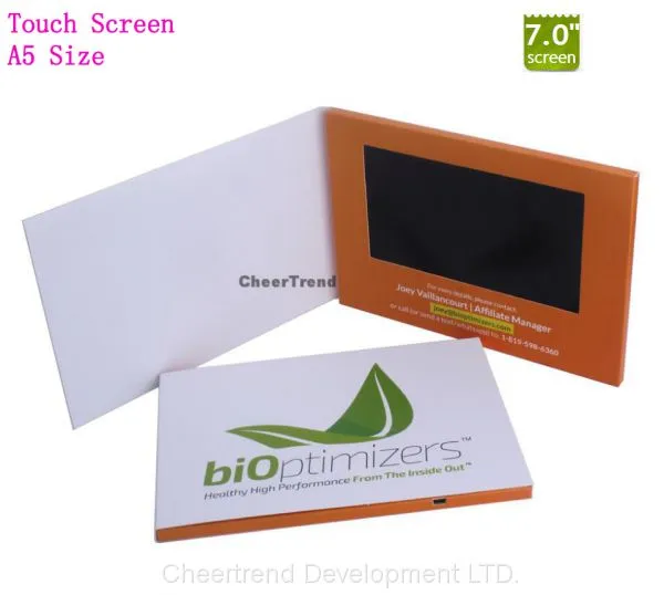 Standard A5 Size 7 Inch LCD Screen Card / Video Greeting Card / Video Brochure photo-2
