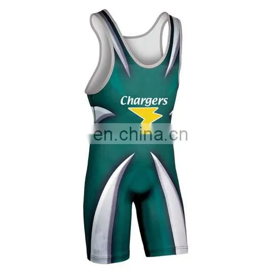 2017 OEM Custom Sublimated Wrestling Singlets photo-2